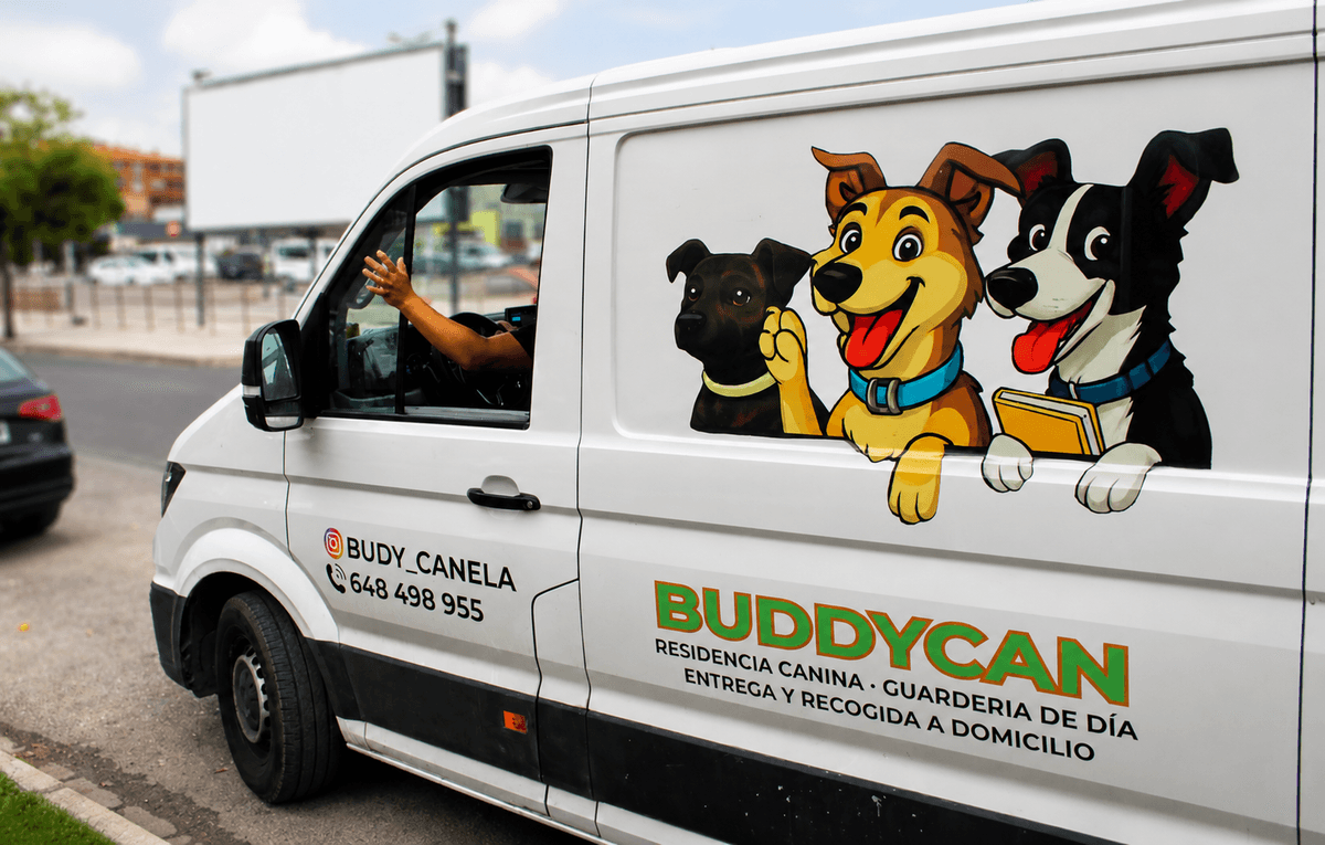 Furgoneta BuddyCan para recogida y entrega a domicilio